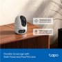 TP-LINK , Tapo C245D , Dual Lens Pan/Tilt Security Camera , Dome , 3 MP , 3.1mm/F1.6 , MicroSD Card up to 512 GB
