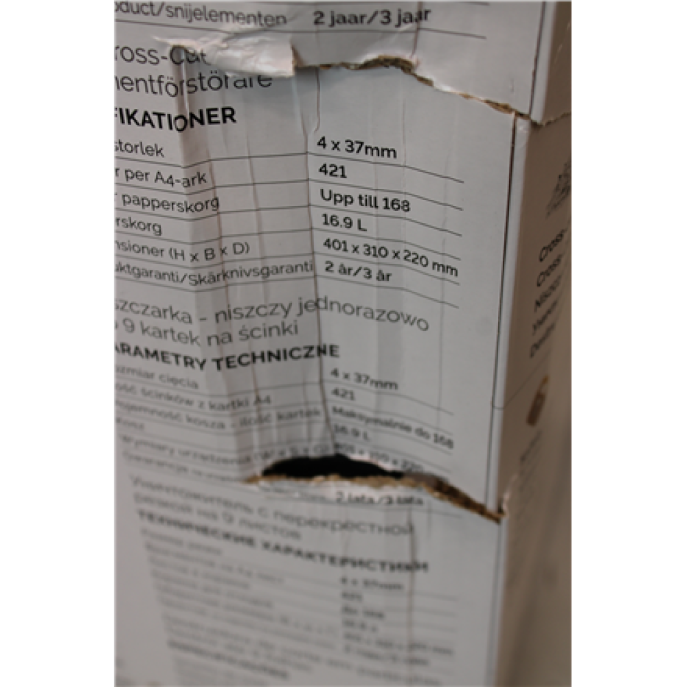 SALE OUT. , Powershred , LX50 , Black , 17 L , Credit cards shredding , DAMAGED PACKAGING , Paper handling standard/output 9 sheets per pass , Cross-Cut Shredder , Warranty 24 month(s)