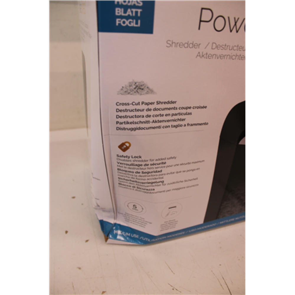 SALE OUT. Powershred , LX50 , Black , 17 L , Credit cards shredding , DAMAGED PACKAGING , Paper handling standard/output 9 sheets per pass , Cross-Cut Shredder , Warranty 24 month(s)