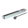 Digitus , 1U Aluminum PDU, rackmountable, 7x safety outlet 16A Plug, 250VAC 50/60Hz, switch, surge protection , DN-95407