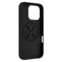 Fixed Back cover , Apple , iPhone 17 , Liquid silicon , Black , MagFlow