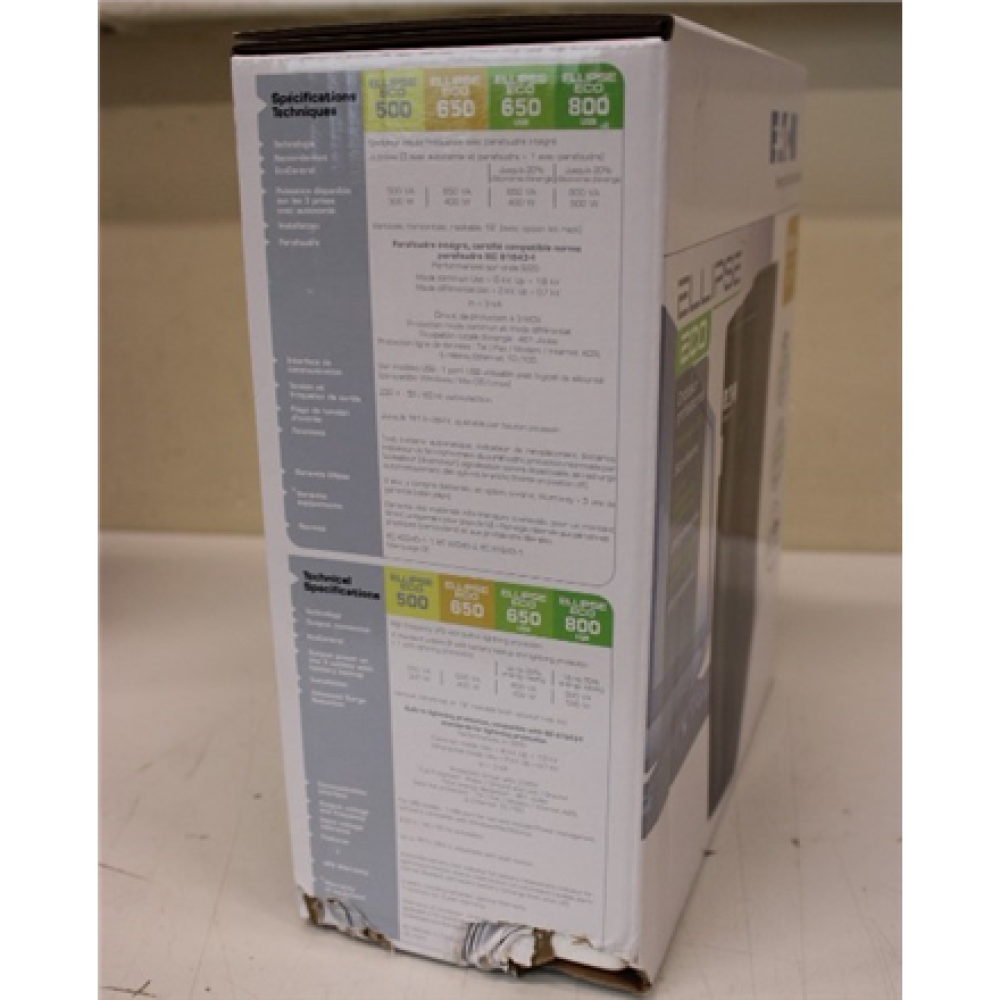 SALE OUT. Eaton UPS Ellipse ECO 650 DIN , Eaton , UPS , Ellipse ECO 650 DIN , 650 VA , 400 W , DAMAGED PACKAGING