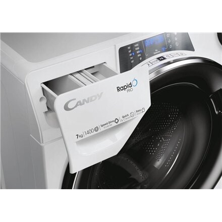 Candy Washing machine , RP4 476BWMBC/1-S , Energy efficiency class A , Front loading , Washing capacity 7 kg , 1400 RPM , Depth 45 cm , Width 60 cm , Display , 6-digit , Steam function , Wi-Fi , White