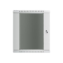 Lanberg , Rack cabinet 19 wall-mount 15U/600x600 (flat pack) with glass door , WF01-6615-10S , Grey