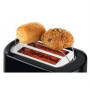 Bosch , Toaster , TAT7403 , Power 800 W , Number of slots 2 , Housing material Plastic , Black/Stainless steel