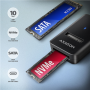 AXAGON USB-C 10Gbps adapter for fast connection of M.2 NVMe and SATA SSD, USB-C cable 10 cm , ADM2-CM