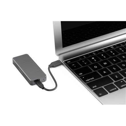 Digitus USB M.2 hard disk enclosure, SSD, external, NVMe, 20Gbps, USB 3.2 Gen2x2 , DA-71157