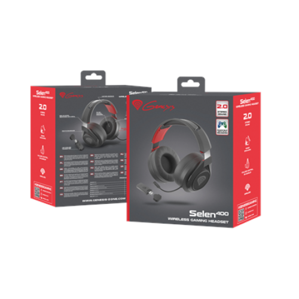Genesis , Gaming Headset , Selen 400 , Wireless/Wired , On-Ear , Wireless