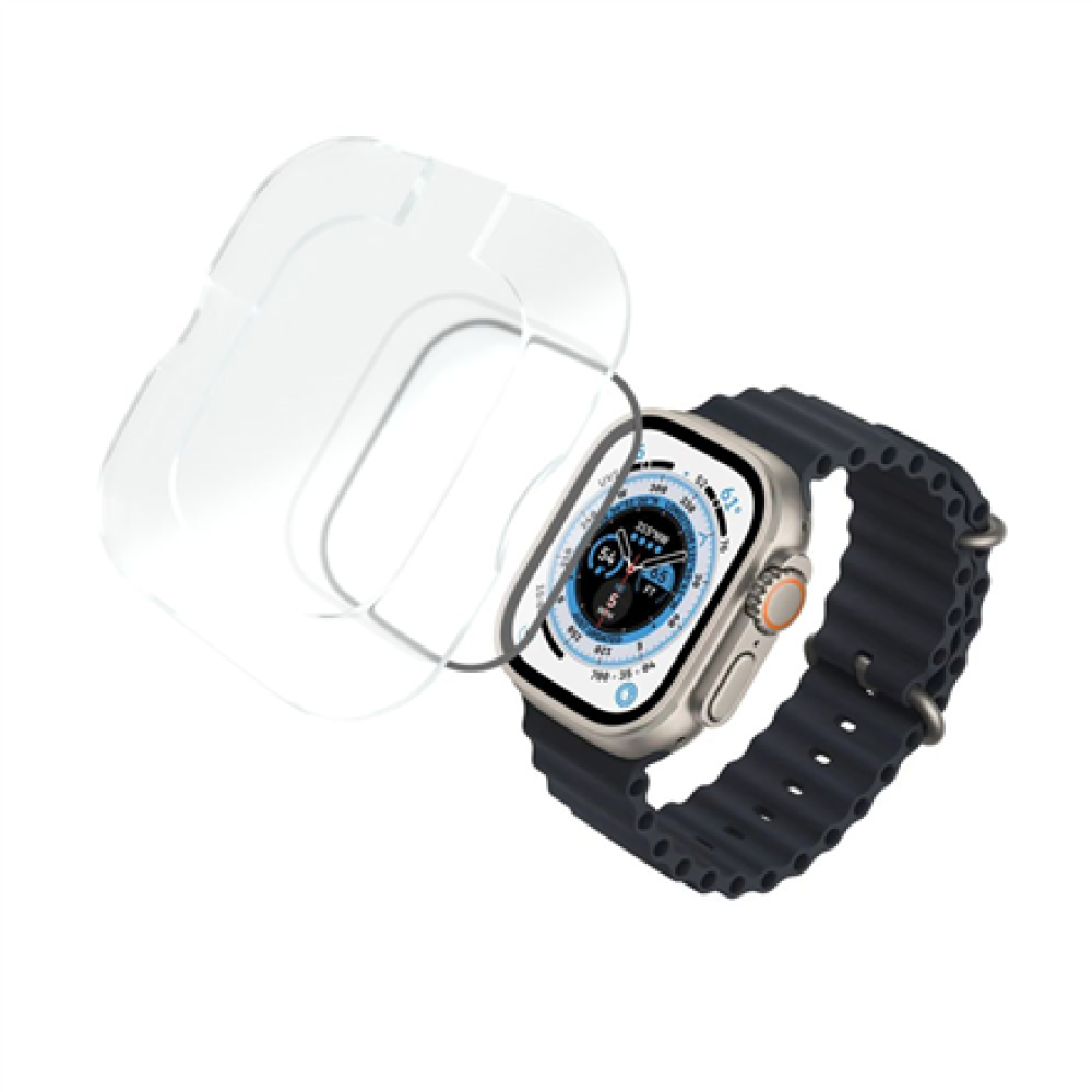 Fixed , Armor Tempered Glass for Apple Watch Ultra 49mm/Ultra 2 49mm , Black