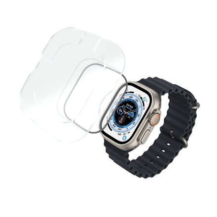 Fixed , Armor Tempered Glass for Apple Watch Ultra 49mm/Ultra 2 49mm , Black