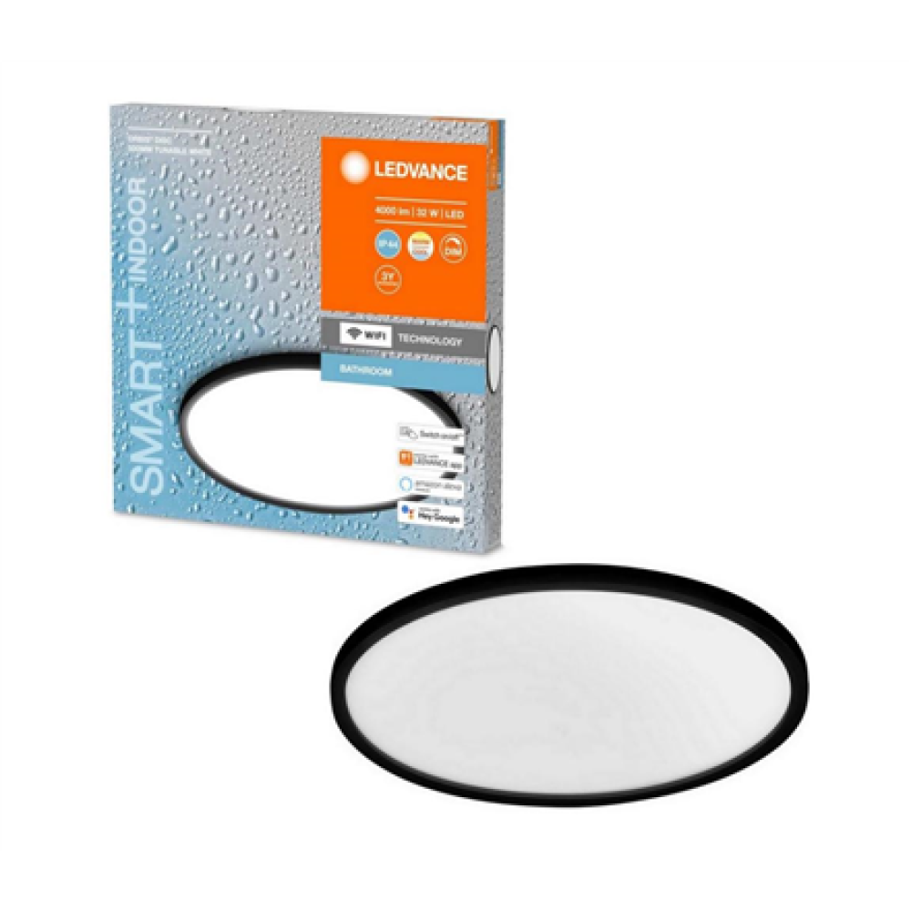 Smart LED luminaire LEDVANCE ORBIS DISC SMART IP44 32W 3000-6500K 4000lm Ø50cm with APP , Ledvance