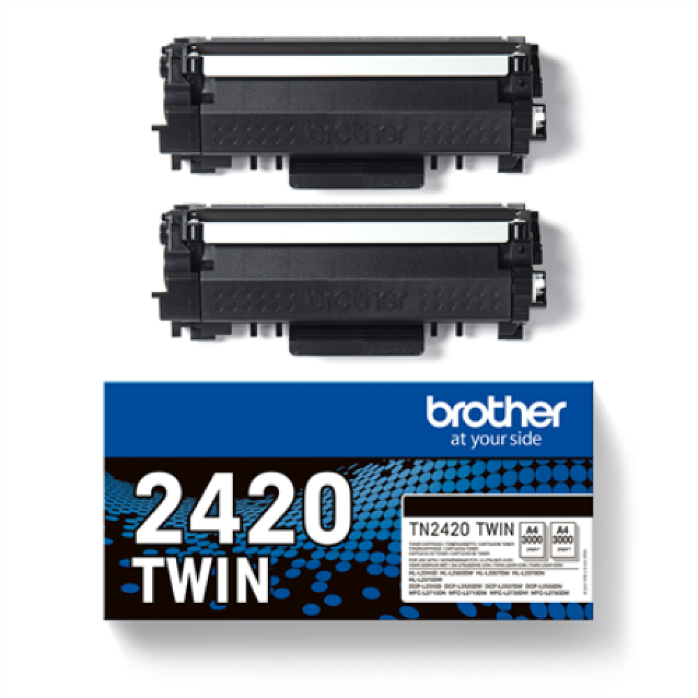 Brother TN2420 , TWIN-pack toner , Black