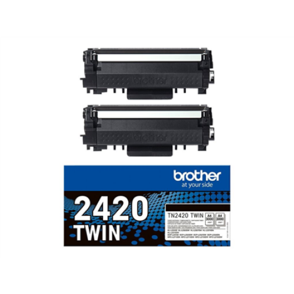 Brother TN2420 , TWIN-pack toner , Black