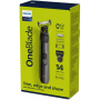 Philips , Hair, Face and Body Trimmer , QP6551/15 OneBlade Pro , Cordless , Wet & Dry , Number of length steps 14 , Black/Green
