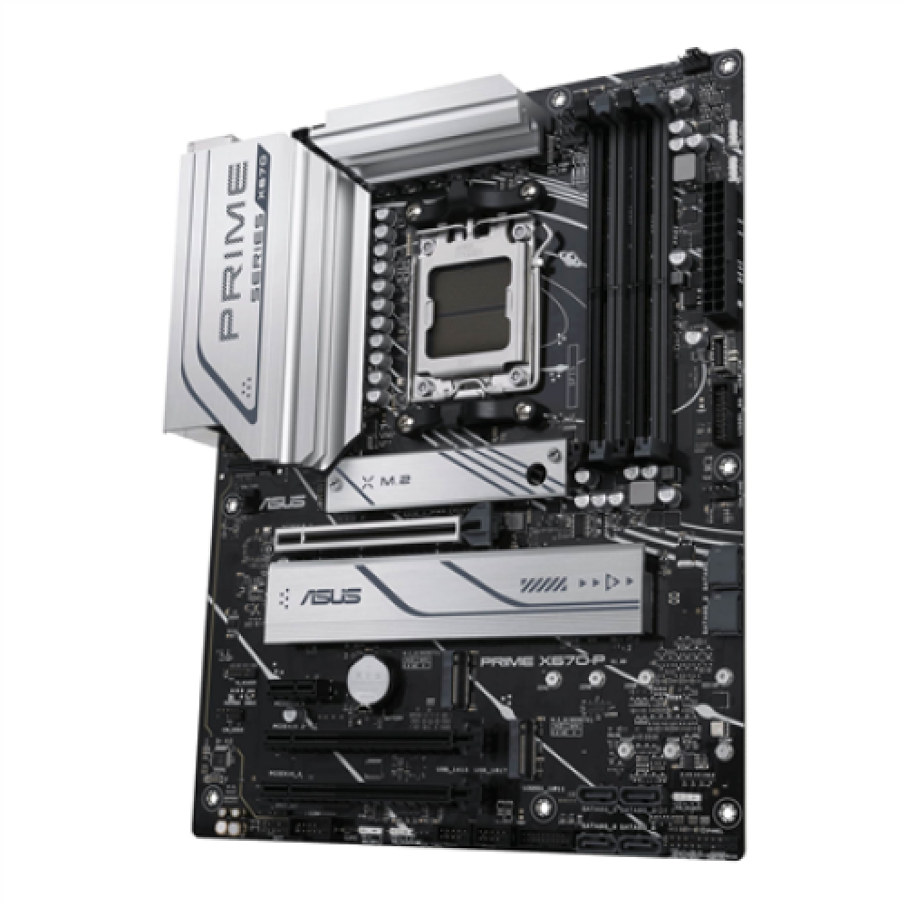 Asus , PRIME X670-P , Processor family AMD , Processor socket AM5 , DDR5 DIMM , Memory slots 4 , Supported hard disk drive interfaces SATA, M.2 , Number of SATA connectors 6 , Chipset AMD X670 , ATX