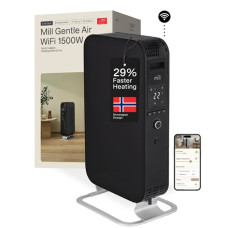 Mill , Heater , OIL1500WIFI3 Gentle Air , Oil Filled Radiator , 1500 W , Suitable for rooms up to 22 m² , Black