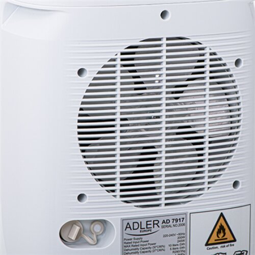 Adler , Air Dehumidifier , AD 7917 , Power 200 W , Suitable for rooms up to 60 m³ , Water tank capacity 2.2 L , White