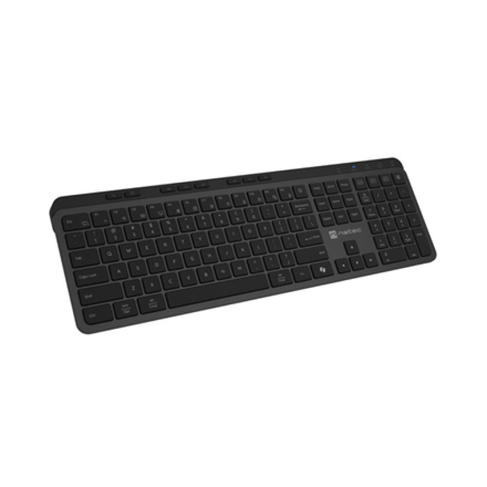 Natec Keyboard, Medusa, US Layout, X- Scissors Slim, Wireless, Black , Natec