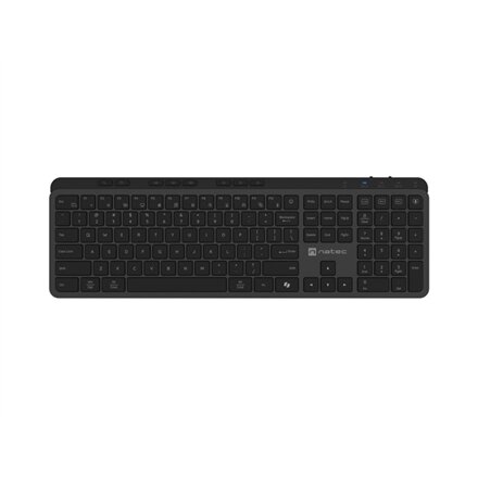 Natec Keyboard, Medusa, US Layout, X- Scissors Slim, Wireless, Black , Natec