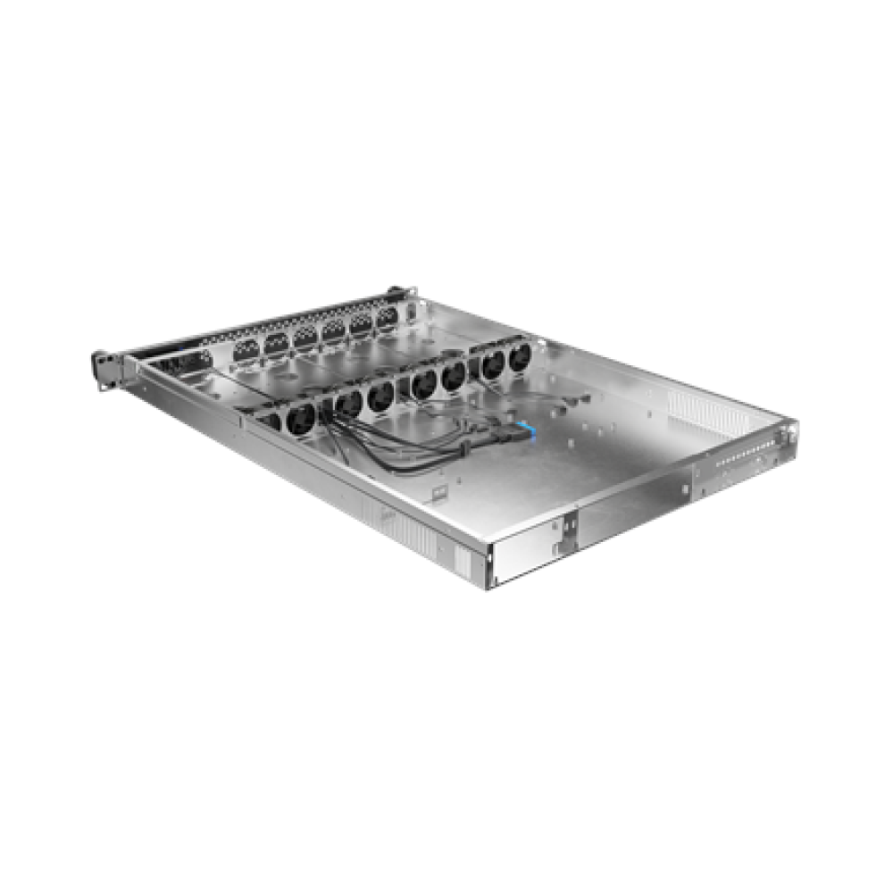 Lanberg Rackmount server chassis E-ATX 650/12 19/1U , SC01-6501-12B , Black