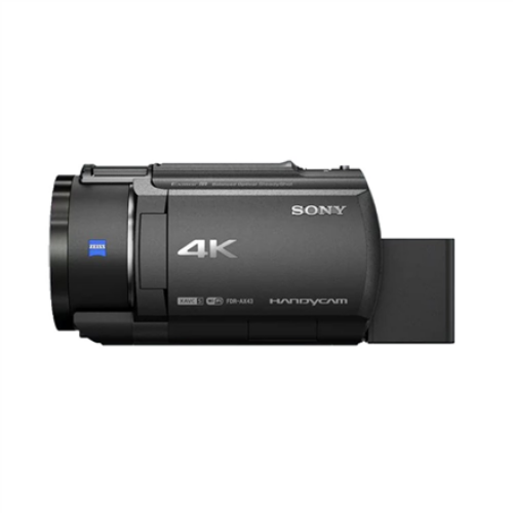 Sony 4K Camcorder FDR-AX43A 3840 x 2160 pixels Digital zoom 250 x Black Wi-Fi Xtra Fine LCD pixels Image stabilizer BIONZ X Optical zoom 20 x 3