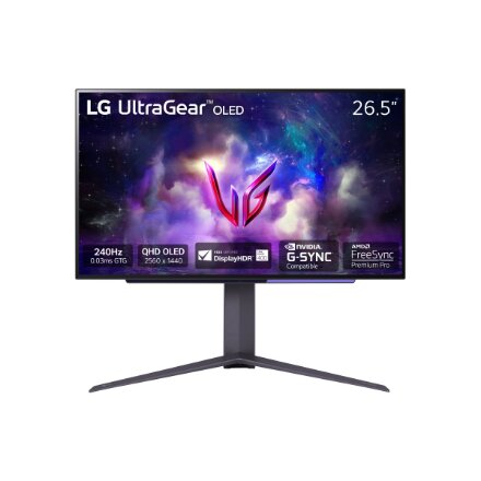 LG , Gaming Monitor , 27GS95QE-B , 27 , LED , 16:9 , 240 Hz , 0.03 ms , 2560 x 1440 pixels , 250 cd/m² , Black