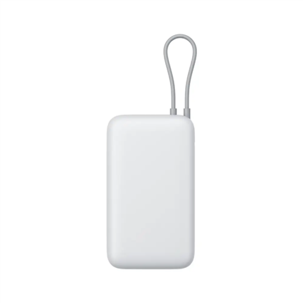 Xiaomi Power Bank 20000mAh (Integrated Cable) , 20000 mAh , Light Gray