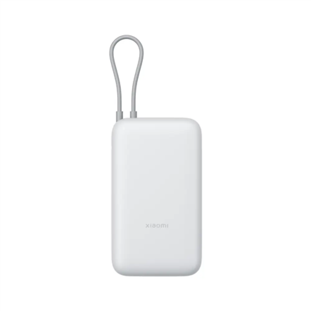Xiaomi Power Bank 20000mAh (Integrated Cable) , 20000 mAh , Light Gray