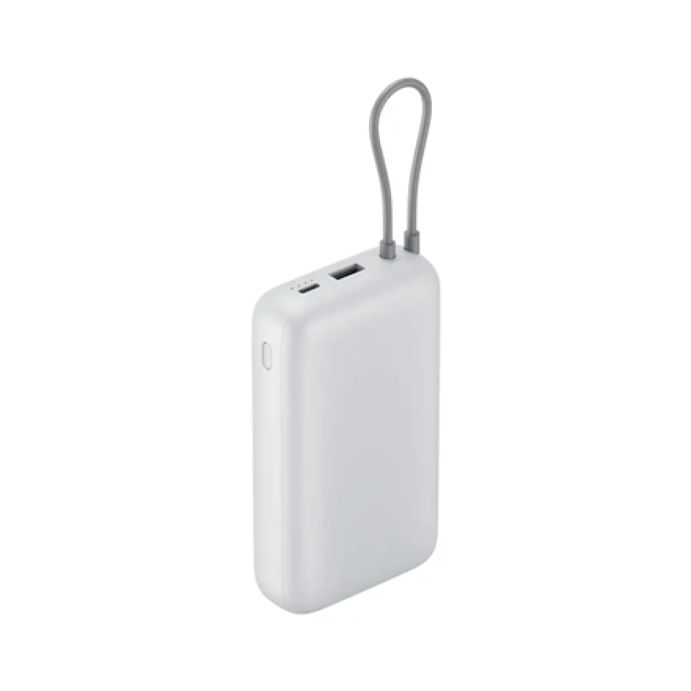 Xiaomi Power Bank 20000mAh (Integrated Cable) , 20000 mAh , Light Gray
