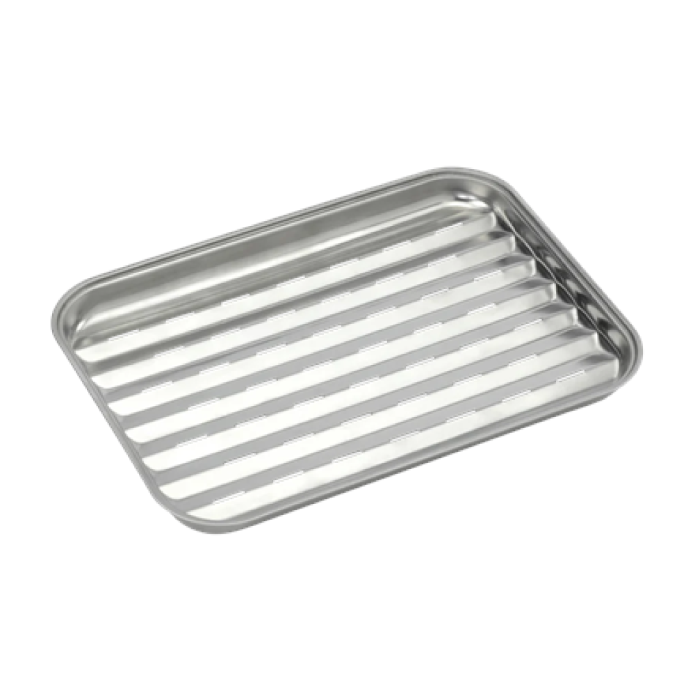 Barbecook , Reusable stainless steel grill pan, 34.5 x 24 x 3 cm , BC-ACC-7079