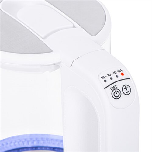 Mesko , Kettle , MS 1301w , Electric , 1850 W , 1.7 L , Glass , 360° rotational base , White
