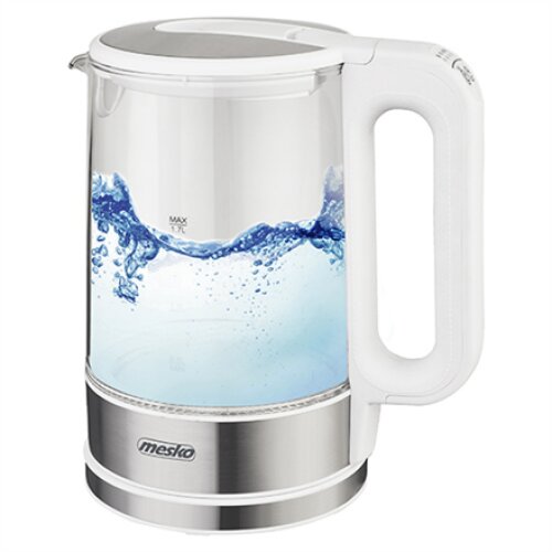 Mesko , Kettle , MS 1301w , Electric , 1850 W , 1.7 L , Glass , 360° rotational base , White