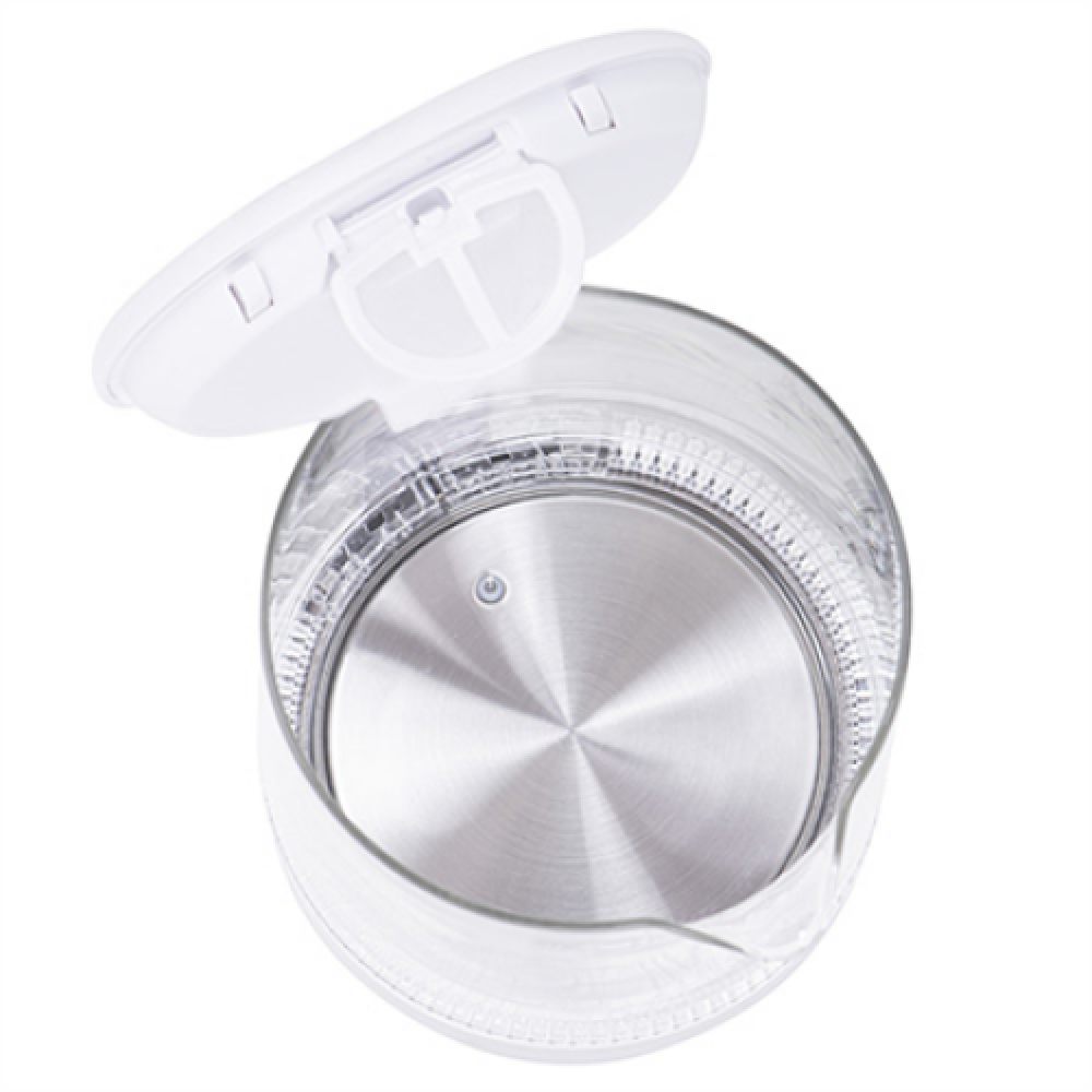 Mesko , Kettle , MS 1301w , Electric , 1850 W , 1.7 L , Glass/Stainless steel , 360° rotational base , White