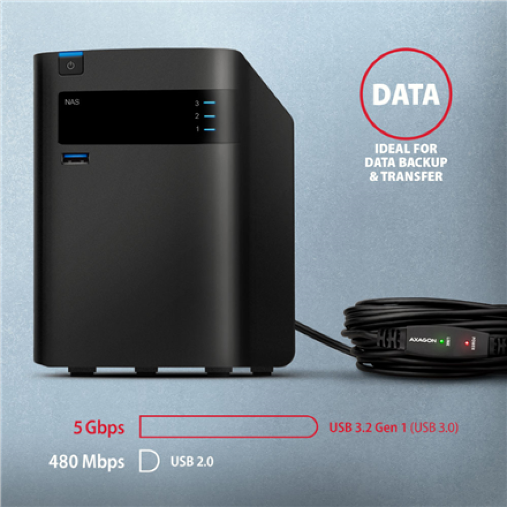 AXAGON Active extension USB 3.2 Gen 1, 10 m , ADR-310