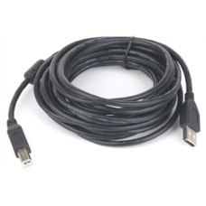 USB 2.0 A-plug B-plug 3 m (10 ft) cable with ferrite core , Cablexpert