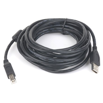 USB 2.0 A-plug B-plug 3 m (10 ft) cable with ferrite core , Cablexpert
