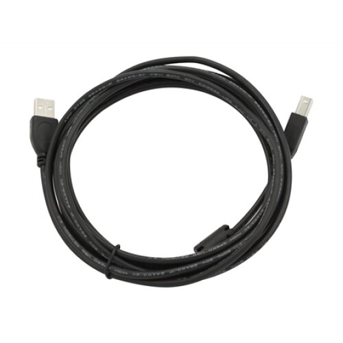 USB 2.0 A-plug B-plug 3 m (10 ft) cable with ferrite core , Cablexpert