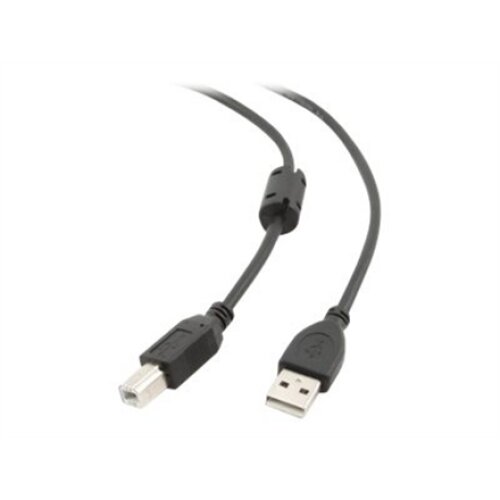 USB 2.0 A-plug B-plug 3 m (10 ft) cable with ferrite core , Cablexpert