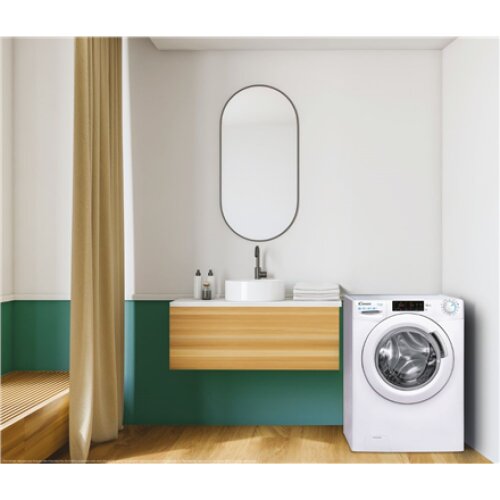 Candy , Washing Machine with Dryer , CSWS 485TWME/1-S , Energy efficiency class A , Front loading , Washing capacity 8 kg , 1400 RPM , Depth 53 cm , Width 60 cm , Display , LCD , Drying system , Drying capacity 5 kg , Steam function , Near Field Communica
