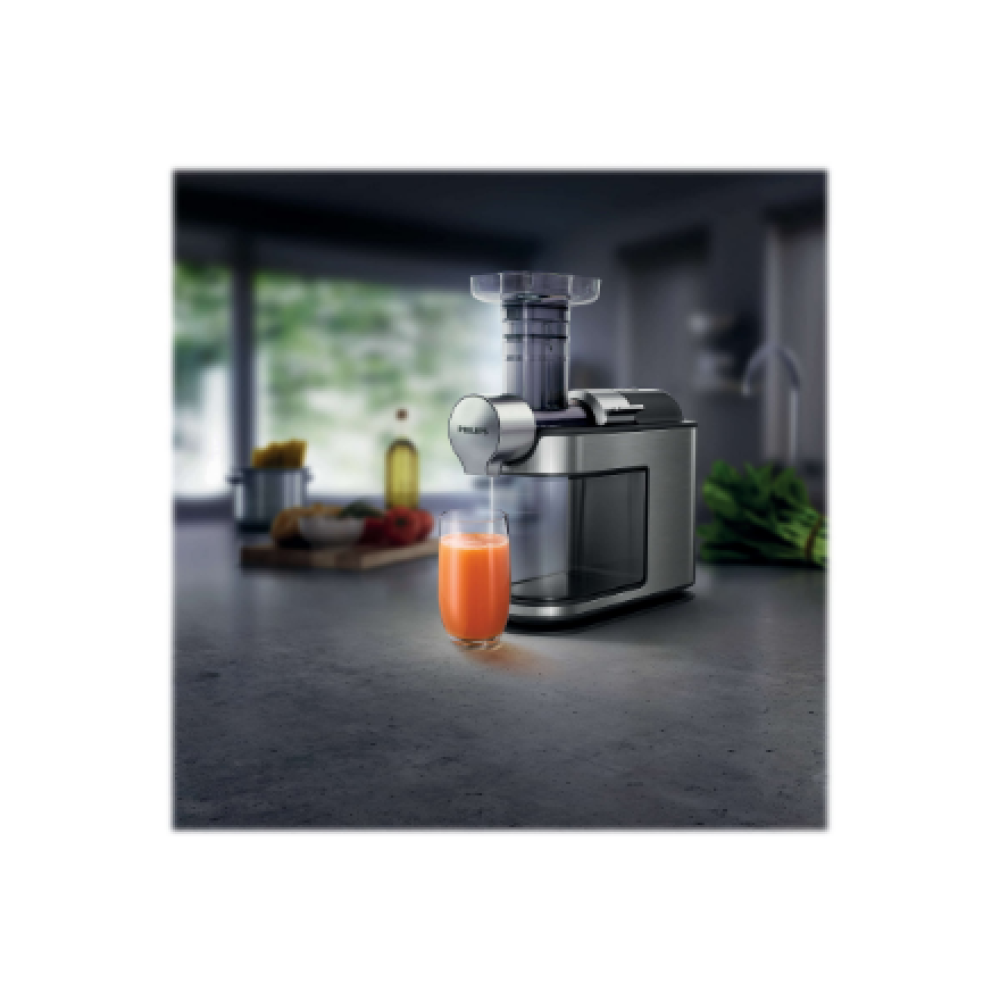 Philips HR1949/20 , Type Slow Juicer , Grey , 200 W , Extra large fruit input , Number of speeds 1 , 300 RPM