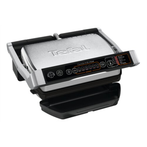 TEFAL , OptiGrill Initial , GC706D , Contact grill , 2000 W , Black/Stainless steel
