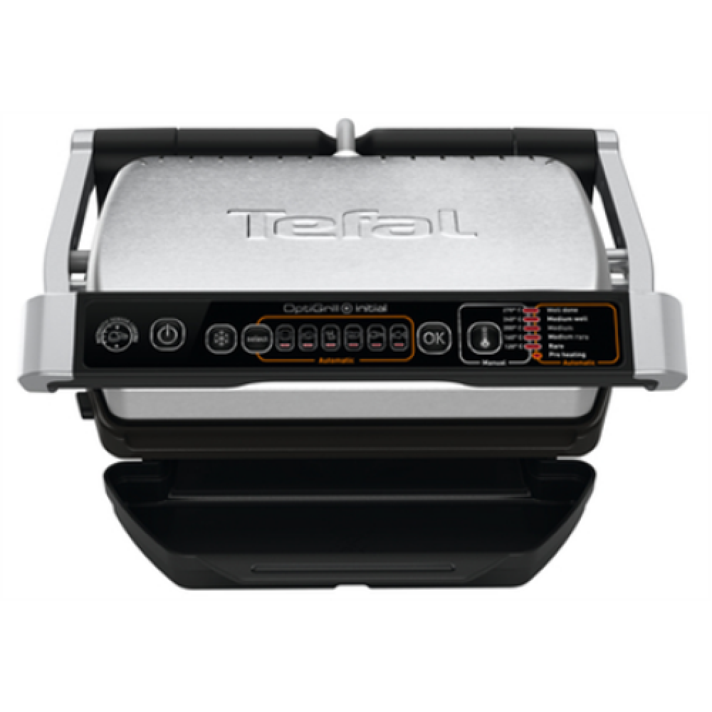 TEFAL , OptiGrill Initial , GC706D , Contact grill , 2000 W , Black/Stainless steel