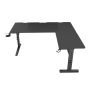 Genesis Gaming Desk , Holm 160 Modular Corner , Black/Anthracite