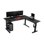 Genesis Gaming Desk , Holm 160 Modular Corner , Black/Anthracite