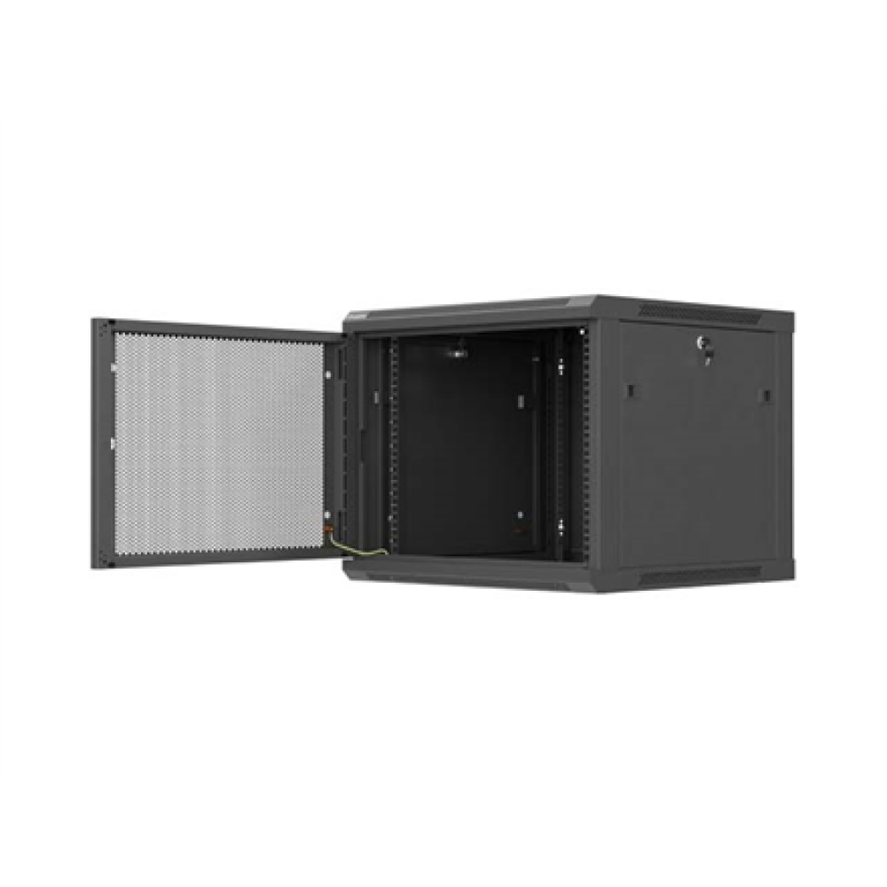 Lanberg Wall mounted installation cabinet 19 9U 600X600 , WF01-6609-23B , Black