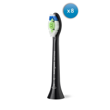 Philips Replacement brush heads , HX6068/88 Sonicare Optimal White , Heads , For adults , Number of brush heads included 8 , Black