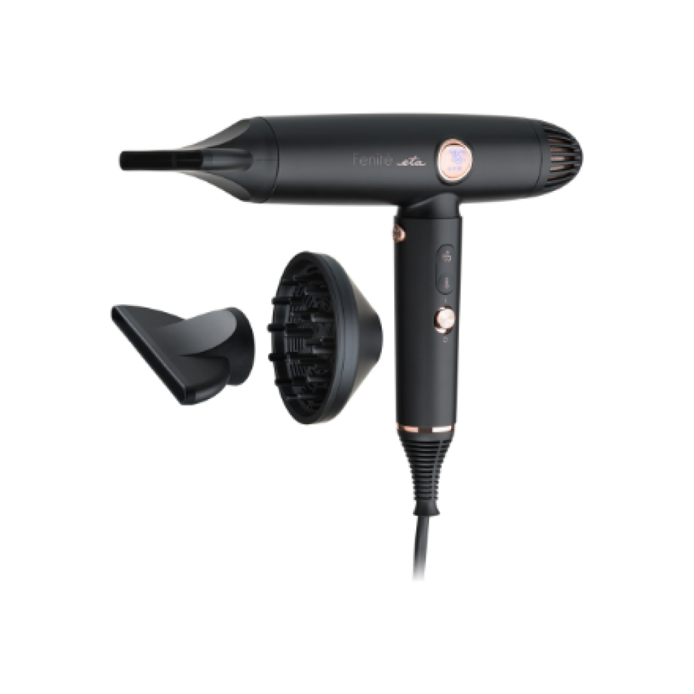 ETA , Hair Dryer , ETA931990000 Fenité Exclusive , 1400 W , Number of temperature settings 3 , Ionic function , Diffuser nozzle , Black