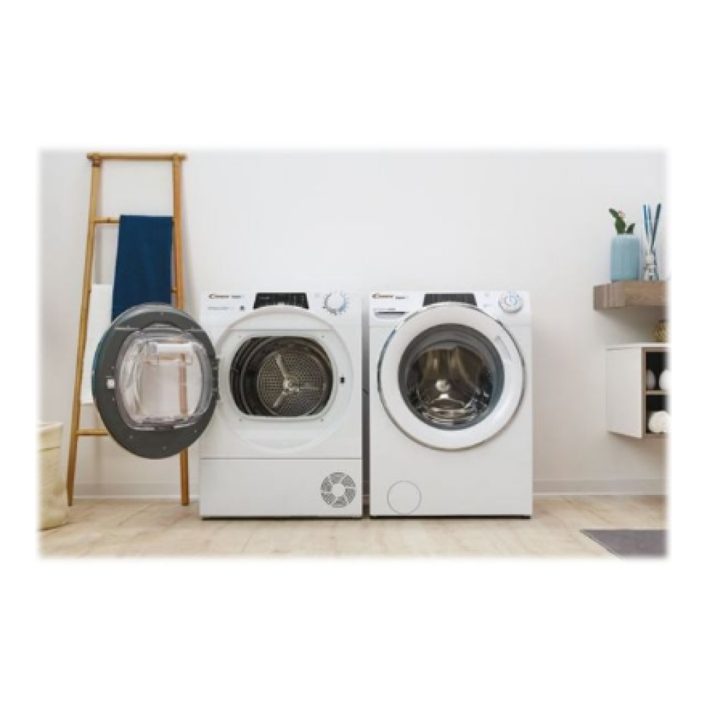 Candy , Dryer Machine , ROE H9A2TCEX-S , Energy efficiency class A++ , Front loading , 9 kg , Heat pump , Big Digit , Depth 58.5 cm , Wi-Fi , White
