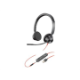 Poly Blackwire 3325, BW3325-M USB-A Poly USB-A Headset Built-in microphone Black Wired USB Type-A
