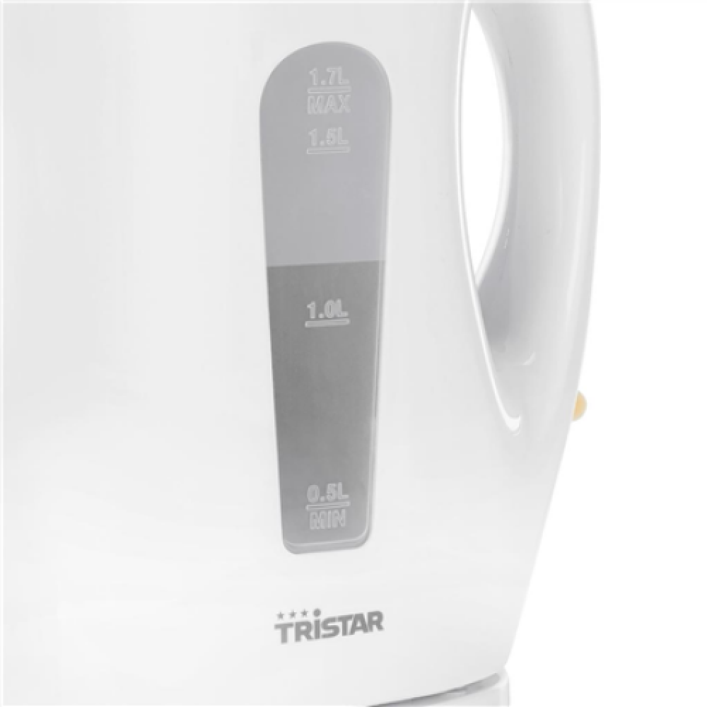Tristar , Jug Kettle , WK-3380 , Electric , 2200 W , 1.7 L , Plastic , 360° rotational base , White